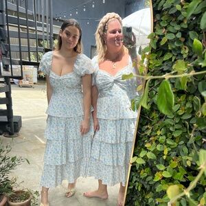 Show Me Your Mumu Va Va Midi Dress in Charming Rose / Size 3X